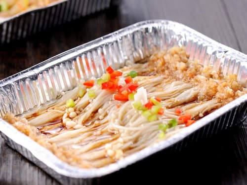 靖江锡纸烤金针菇